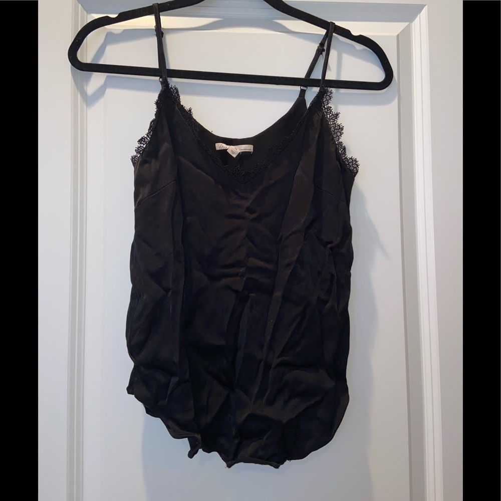 Anthropologie Floret Lace Spaghetti Strap Top